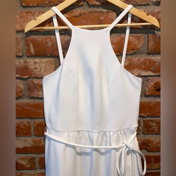 Milly of New York, White Halter Dress Size Medium - Picture 4 of 7